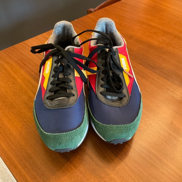 Puma Red and Green Sneakers - Picture 1 of 3
